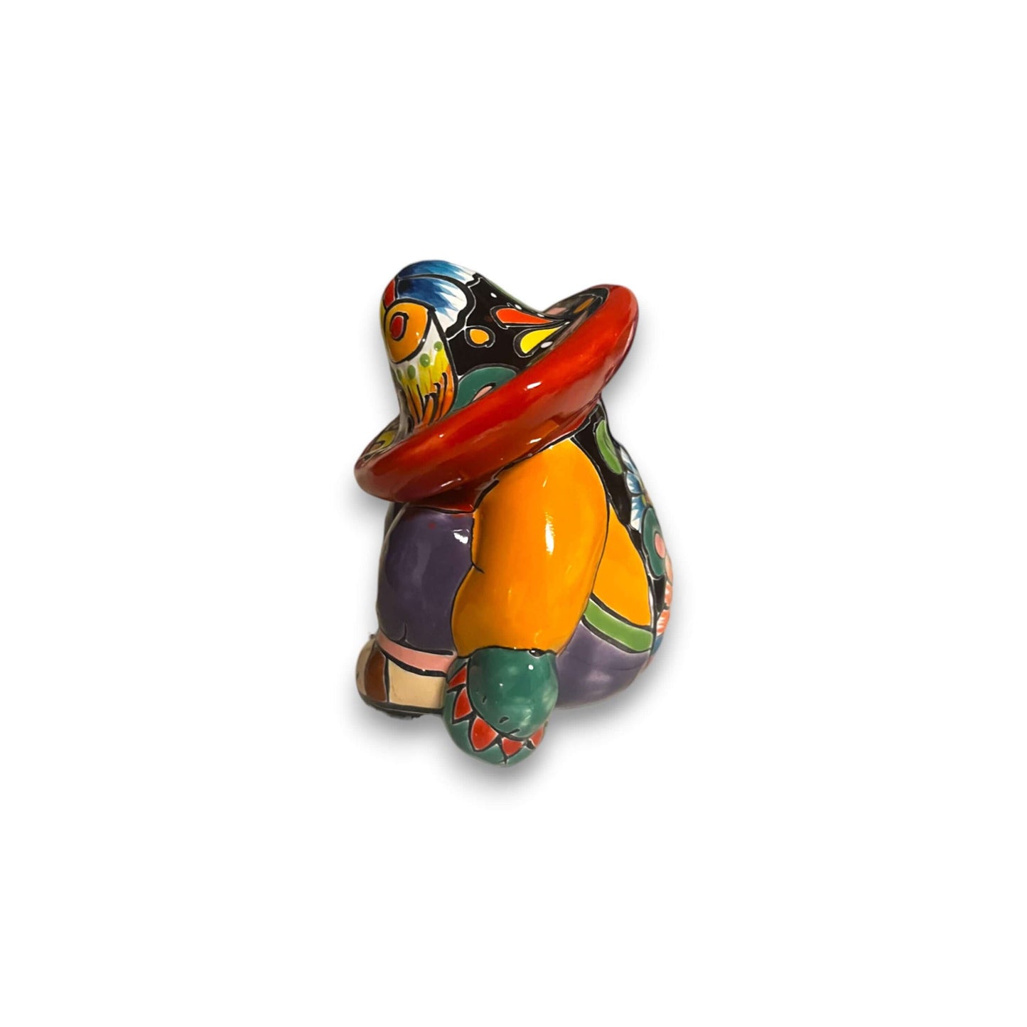 Handmade Talavera Panchito | Colorful Sleeping Man Figurine