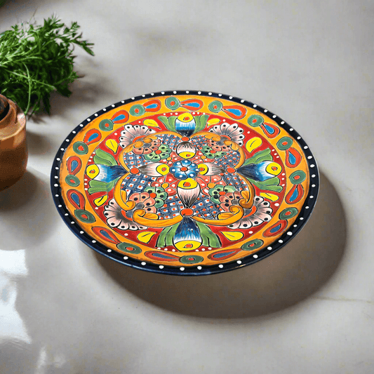 11.5" Talavera Dinner Plate | Vibrant Mexican Dinnerware
