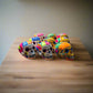 Hand-Painted Guerrero Skull | Colorful Mexican Artisan Statue