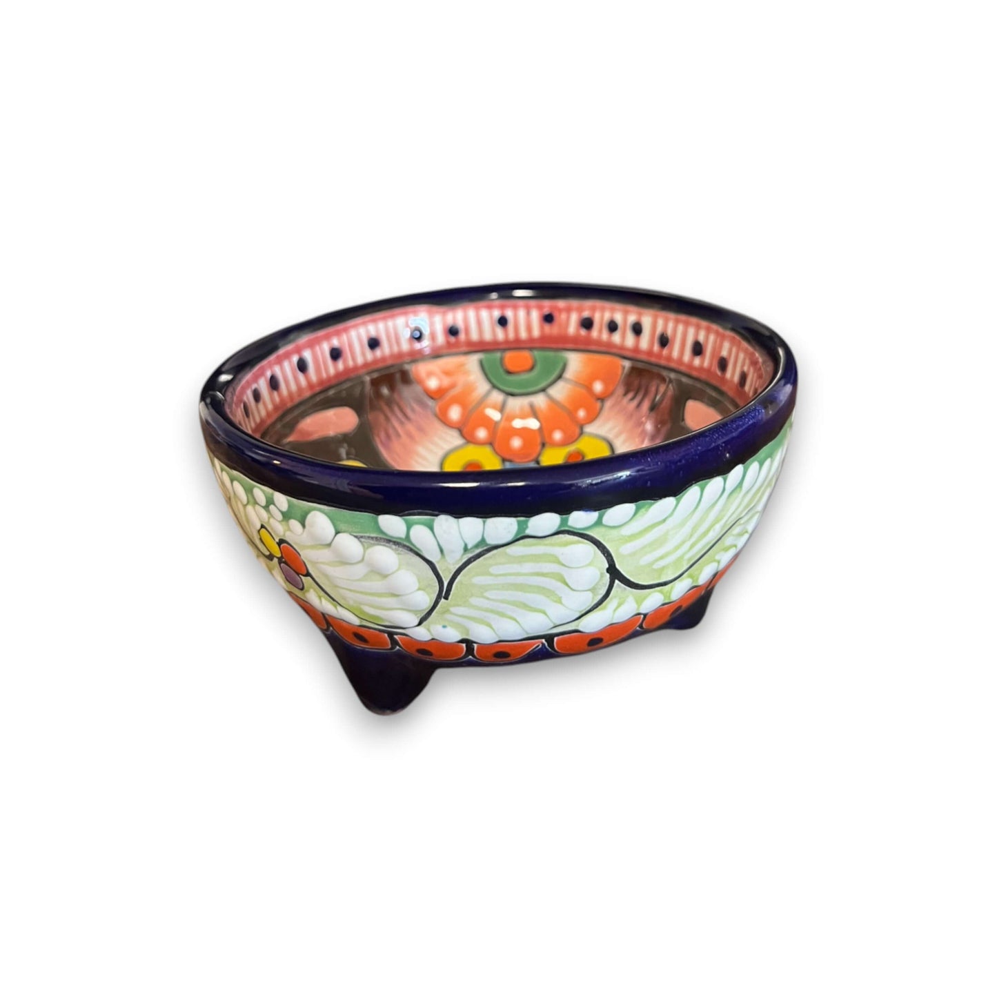 Talavera Salsa Bowl | Handmade Mexican Ceramic Sauce Dish
