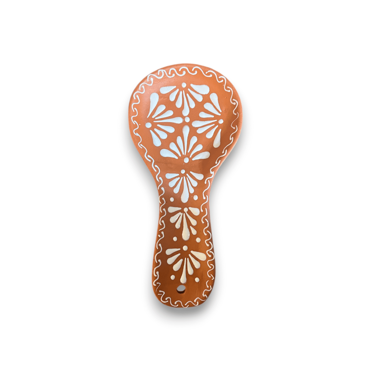 Handmade Mexican Talavera Spoon Rest | Colorful Barro Utensil Holder