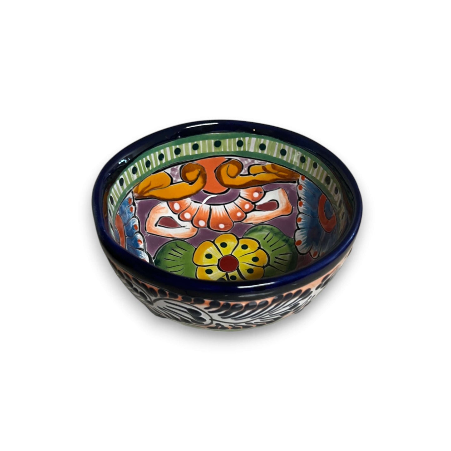 Talavera Salsa Bowl | Handmade Mexican Ceramic Sauce Dish