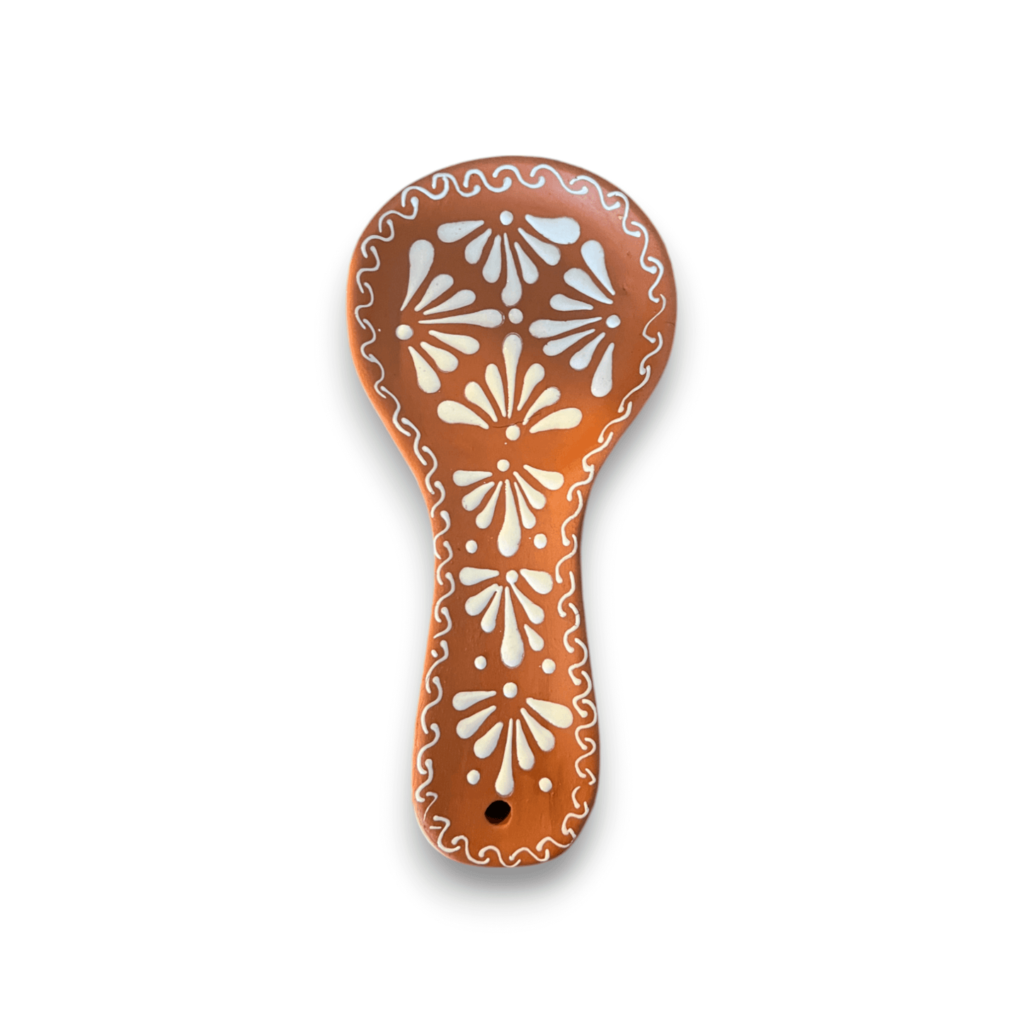 Handmade Mexican Talavera Spoon Rest | Colorful Barro Utensil Holder