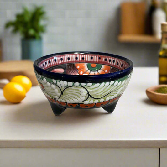 Talavera Salsa Bowl | Handmade Mexican Ceramic Sauce Dish