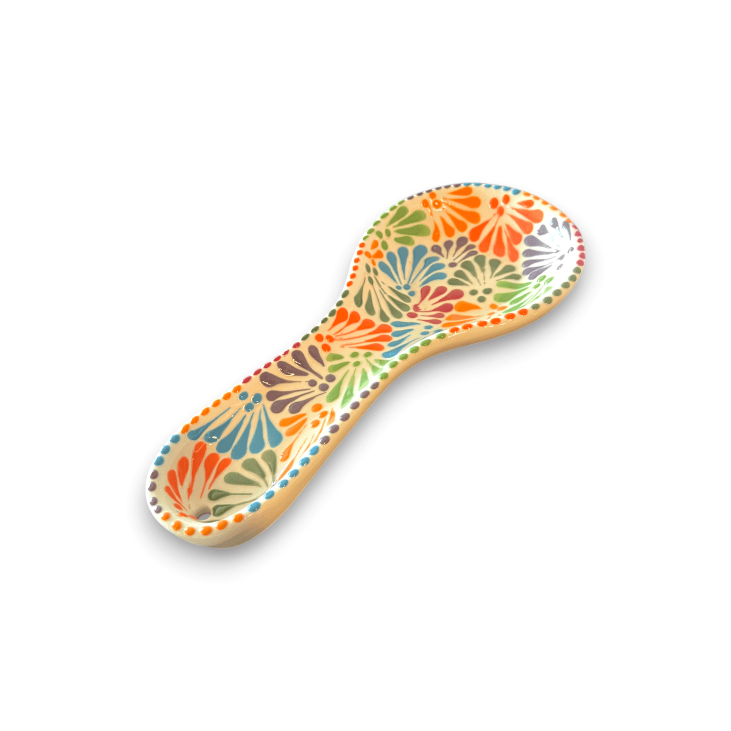 Talavera Spoon Rest | Handmade Mexican Puebla