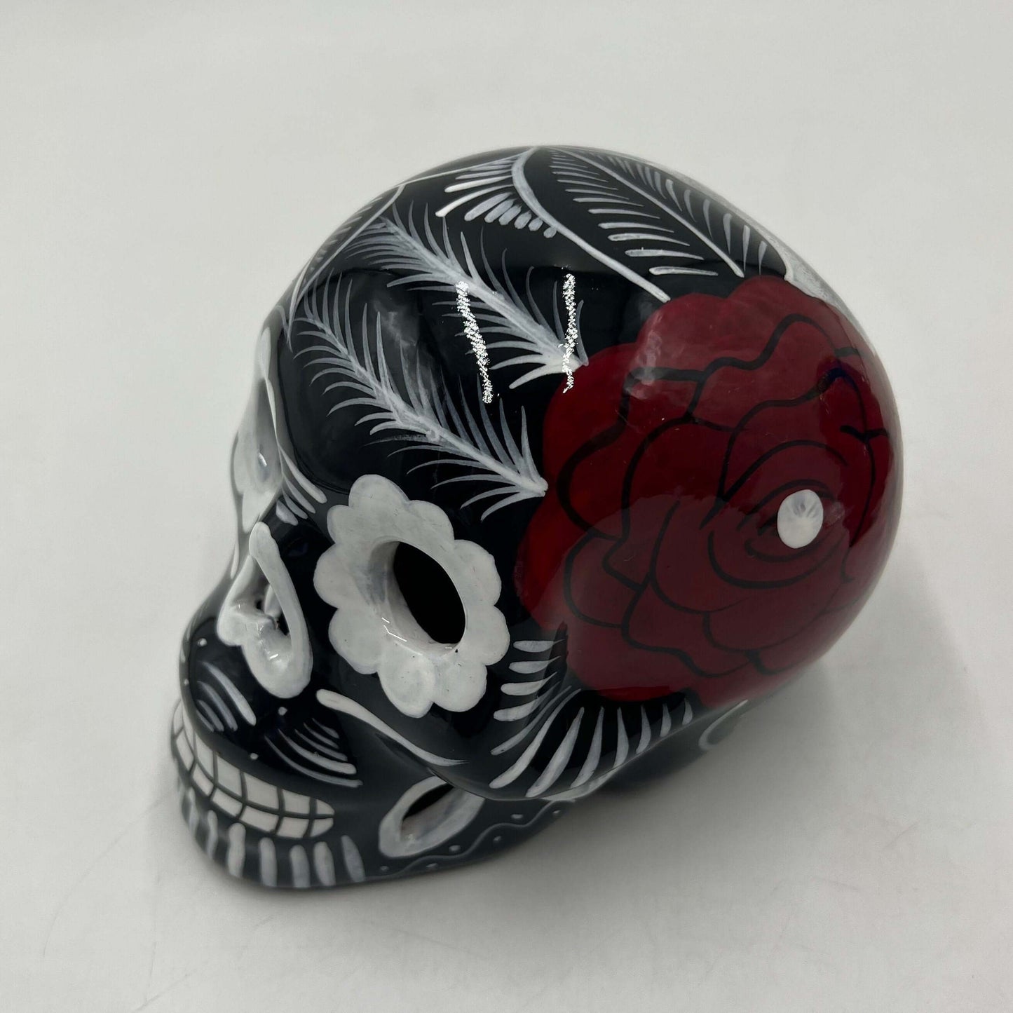 Guerrero Calavera Skull | Large Hand-Painted Day of the Dead Art