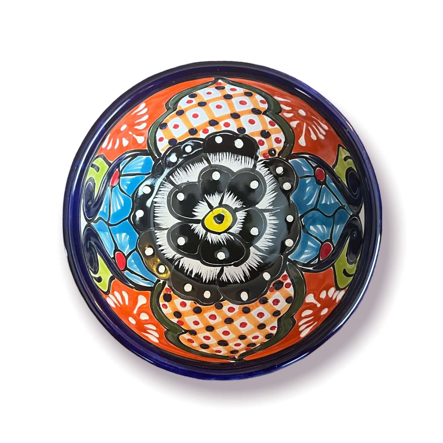 Talavera Dinnerware Set | 43-Piece Floral Tableware for 8