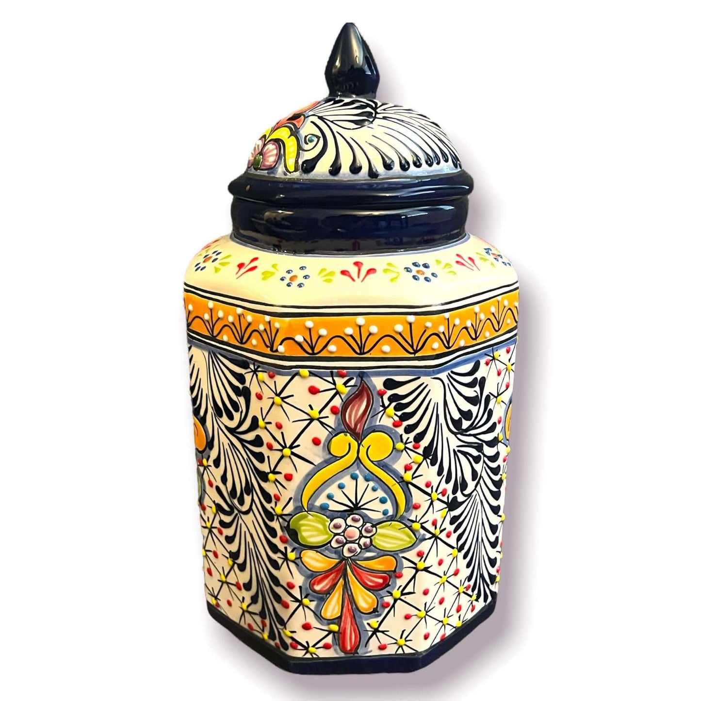 Talavera Canister Set | Colorful Handcrafted Mexican Kitchen Jars