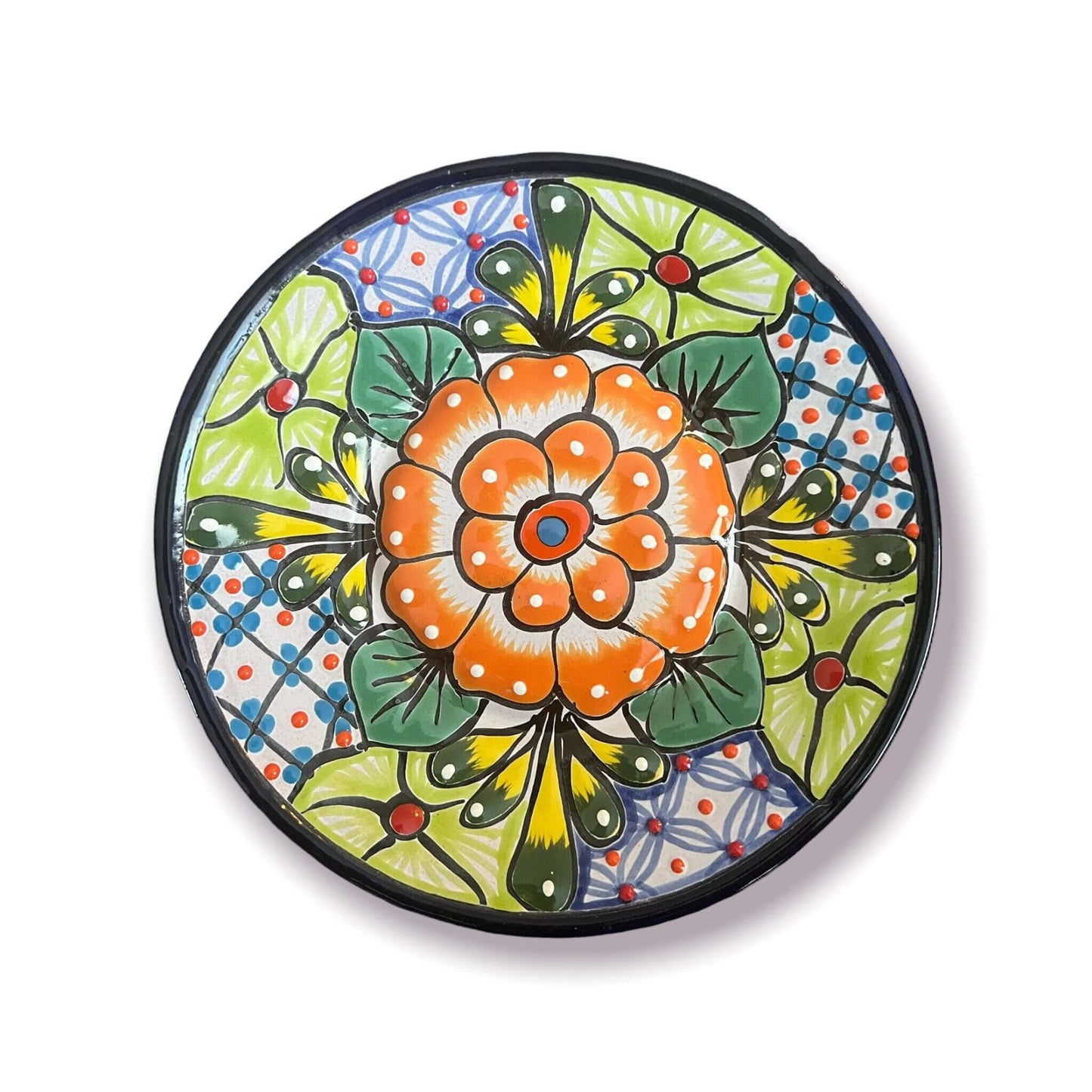 20-Piece Talavera Dinnerware Set | Handmade Floral Tableware (Seats 6)