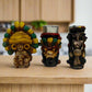 Mexican Shot Glass Set | Artisan Aztec Warrior Decanter Kit