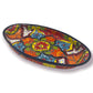 XL Oval Talavera Platter | Hand-Painted Mexican Serving Dish