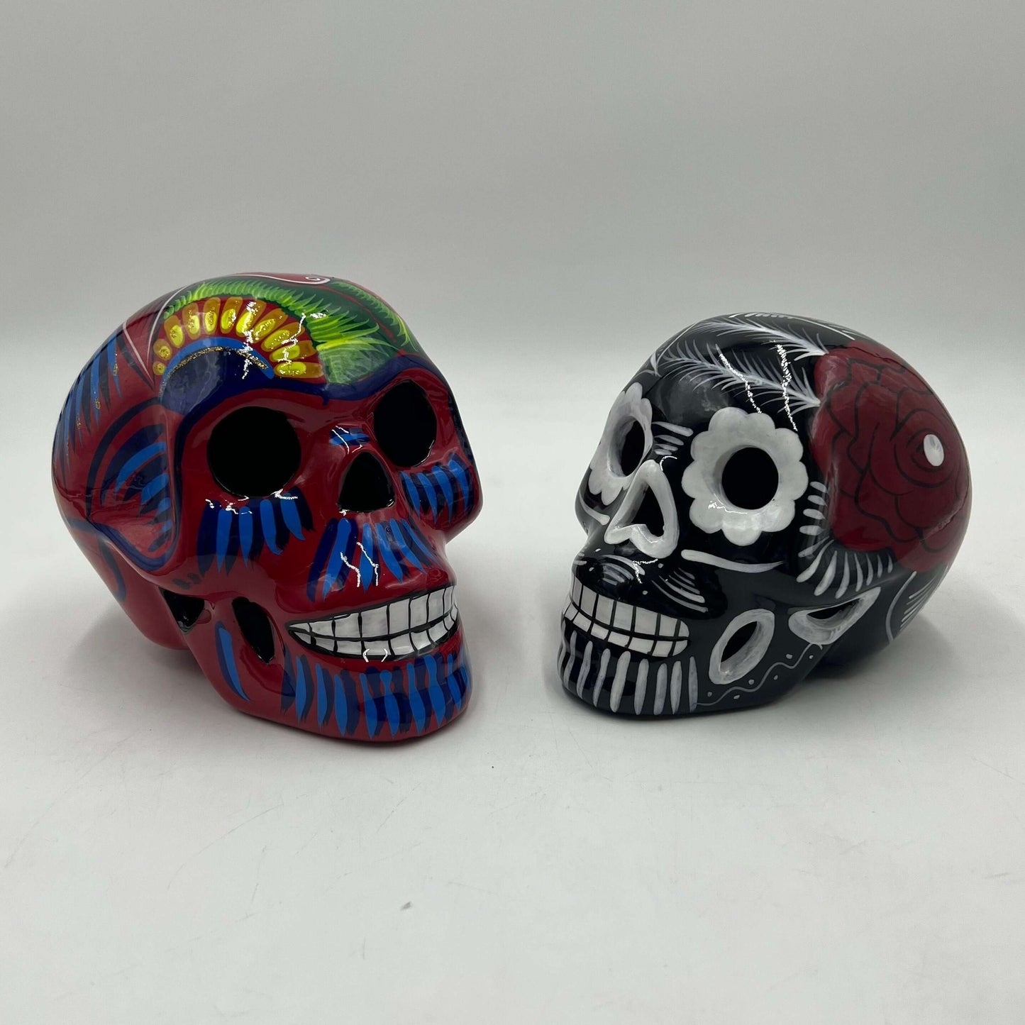 Guerrero Calavera Skull | Large Hand-Painted Day of the Dead Art