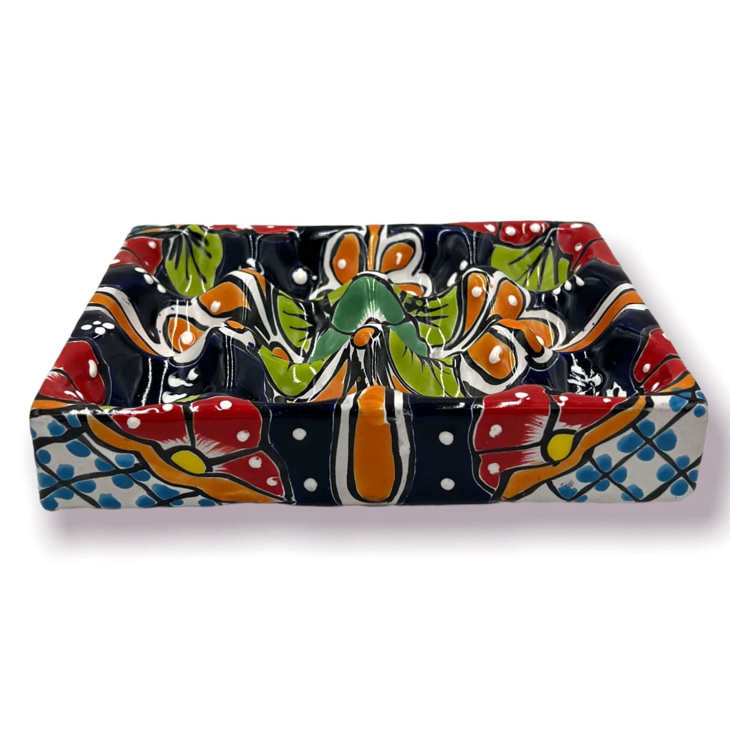 Talavera Ceramic Egg Holder | Hand-Painted Mexican Kitchenware