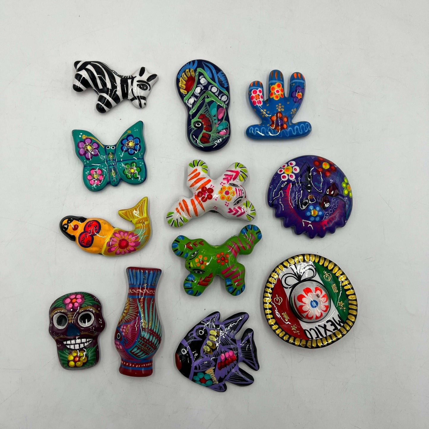 Guerrero Pottery Magnets | Assorted Mexican Fridge Magnets