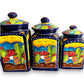 Handmade Desert Canister Set | Colorful Mexican Talavera Pottery