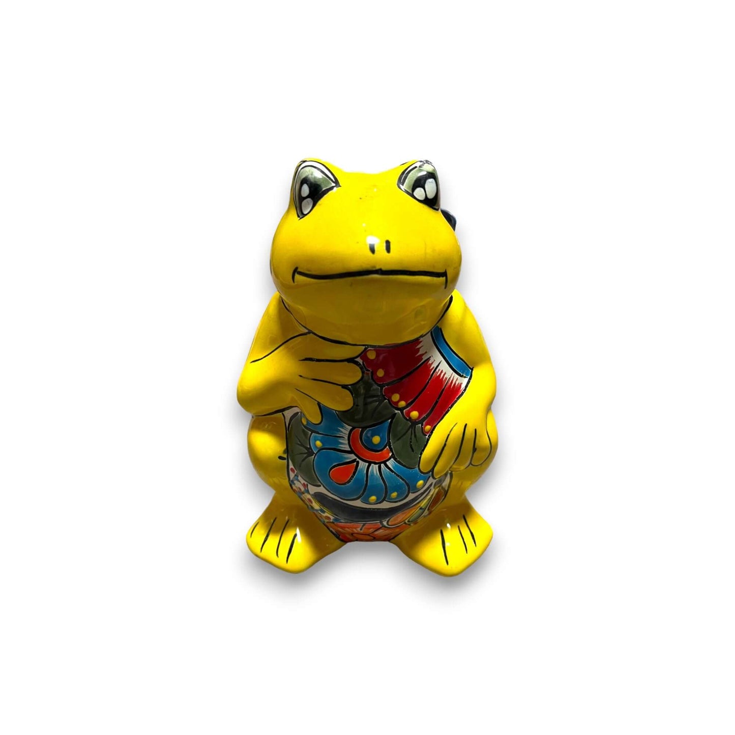 Talavera Frog Planter | Colorful Hand-Painted Mexican Pottery