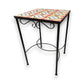 Mexican Accent End Table | Colorful Talavera Tile Design