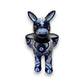 Large Talavera Donkey Planter | Blue and White Ceramic Burro Pot