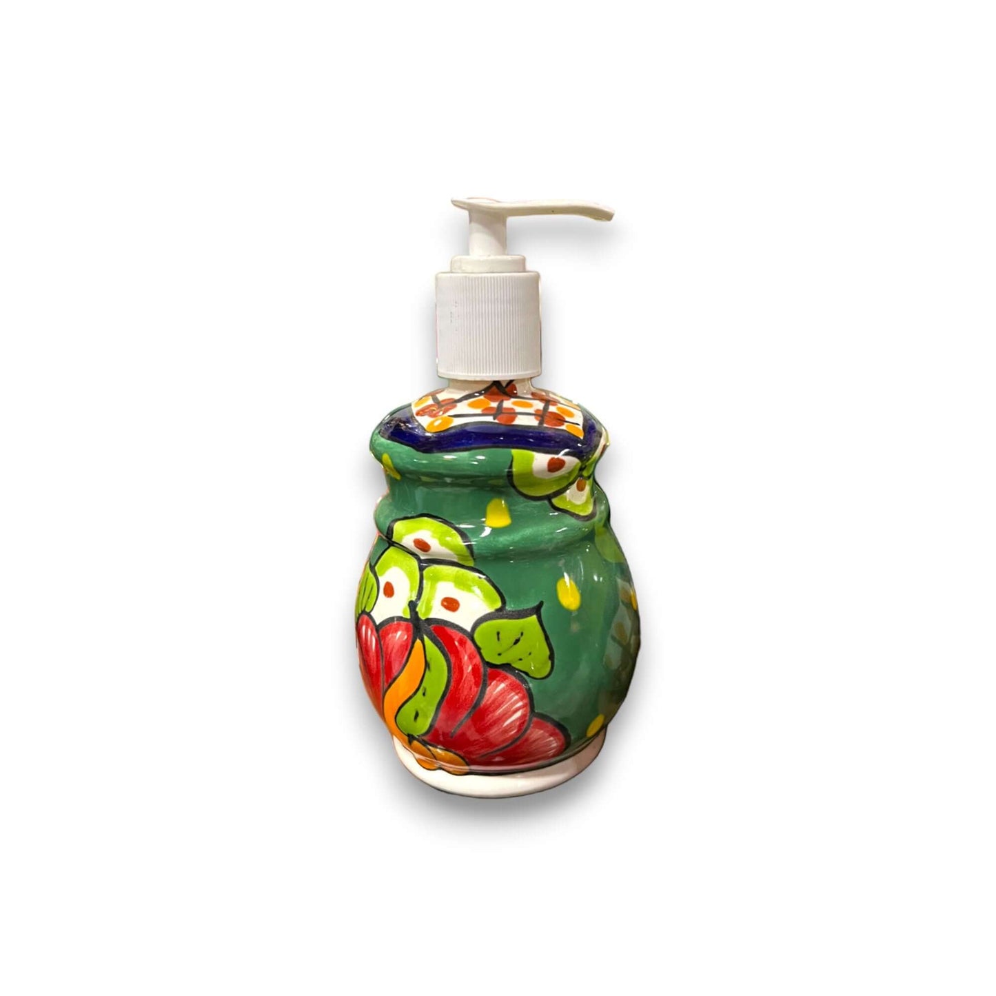 Talavera Soap Dispenser | Hand-Painted Mexican Ceramic Bathroom Decor