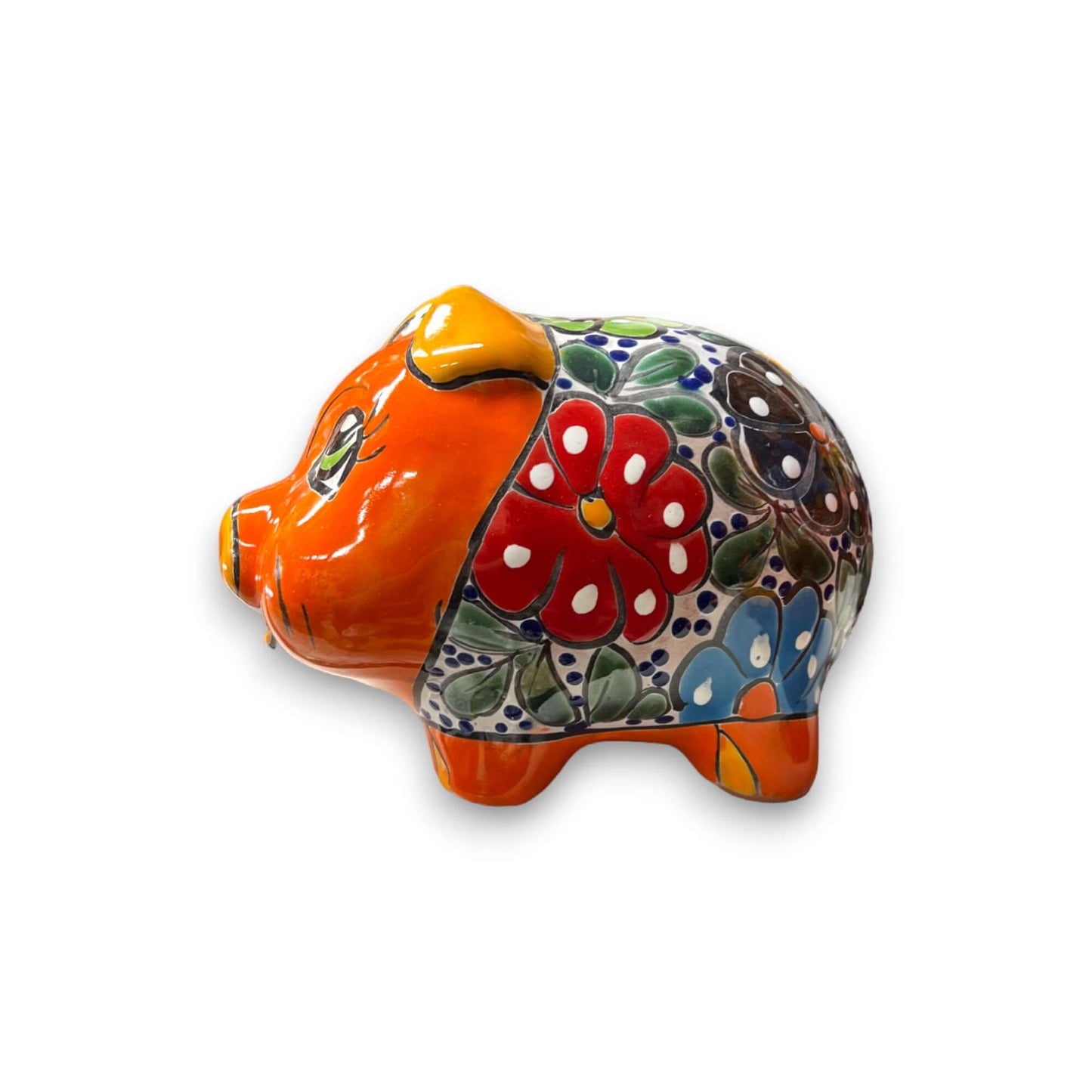 Talavera Piggy Bank | Hand-Painted Mexican Ceramic Coin Bank