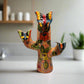 Talavera Cactus Statue | Colorful Handmade Mexican Art