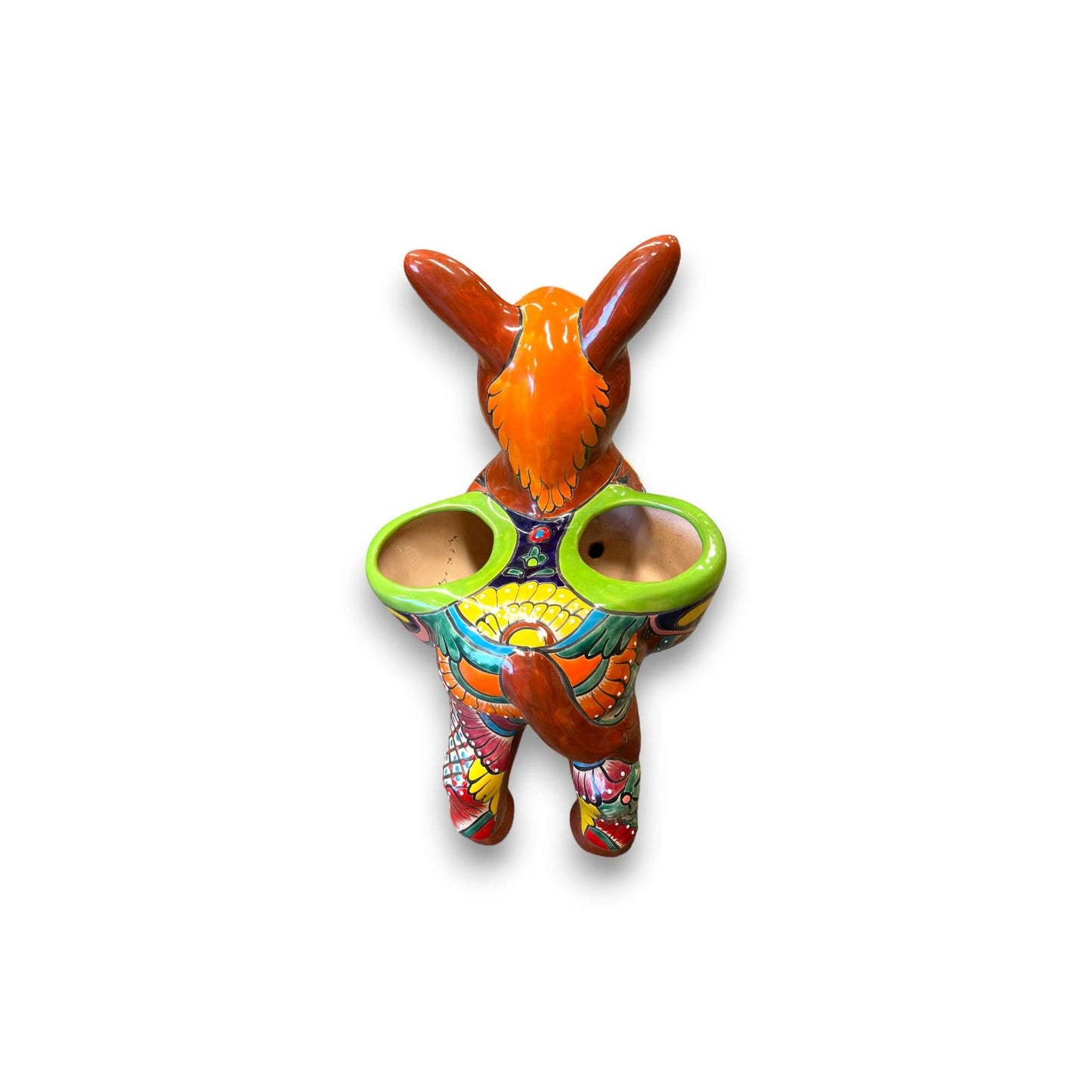 Large Talavera Donkey Planter | Hand-Painted Ceramic Burro