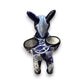 Large Talavera Donkey Planter | Blue and White Ceramic Burro Pot