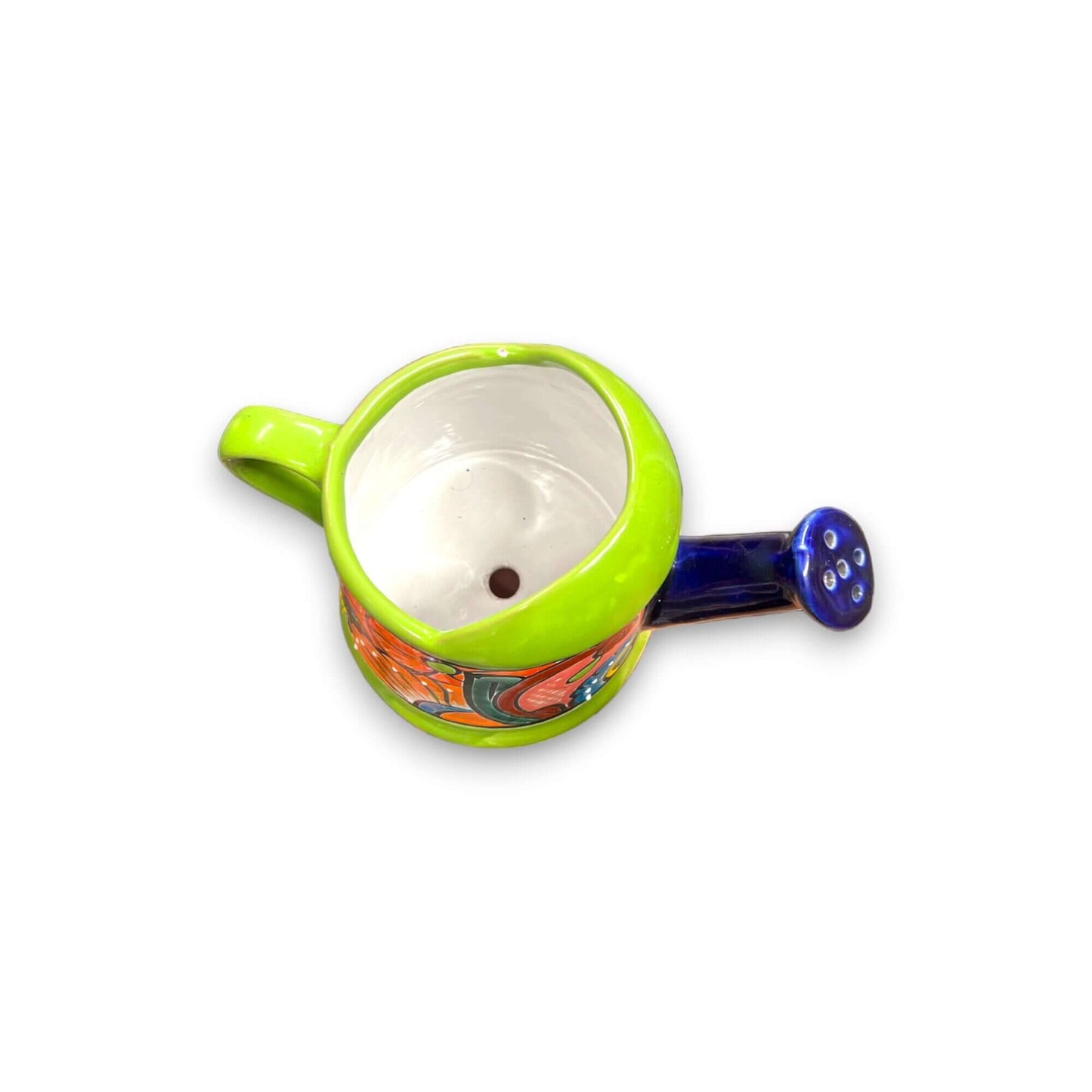 Talavera Watering Can Planter | Hand-Painted Mexican Pottery