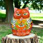 Colorful Talavera Cat Planter | Mexican Ceramic Art