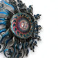 Giant Sun Wall Art with Light Fixture | Handmade Mexican Metalwork