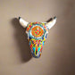 Talavera Bull Skull Wall Decor | Handmade Mexican Longhorn Art