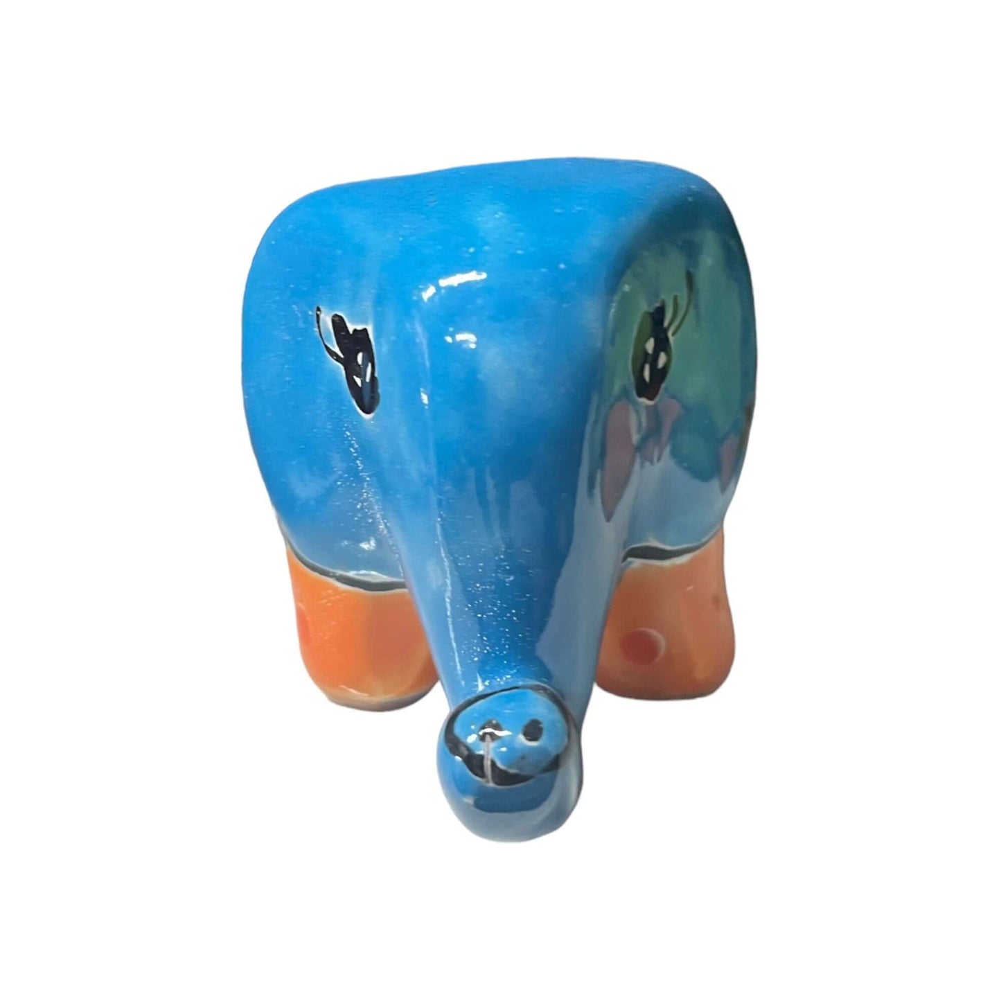 Talavera Elephant Planter | Colorful Hand-Painted Ceramic Animal Pot