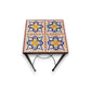 Custom Talavera Tile Accent Table | Handmade Mexican End Table