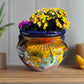 Talavera Flower Pot | Hand-Painted Desert Scene Mexican Planter