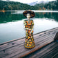 Handmade Talavera Day of the Dead Pottery | 27-Inch Tall Skeleton Woman