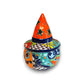 Talavera Jack-o'-Lantern | Mexican Pumpkin with Witches Hat