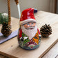 Festive Hand-Painted Talavera Santa Statue | Christmas Decor (Medium)
