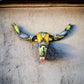 Talavera Longhorn Wall Decor | Handcrafted Mexican Bull Skull Art