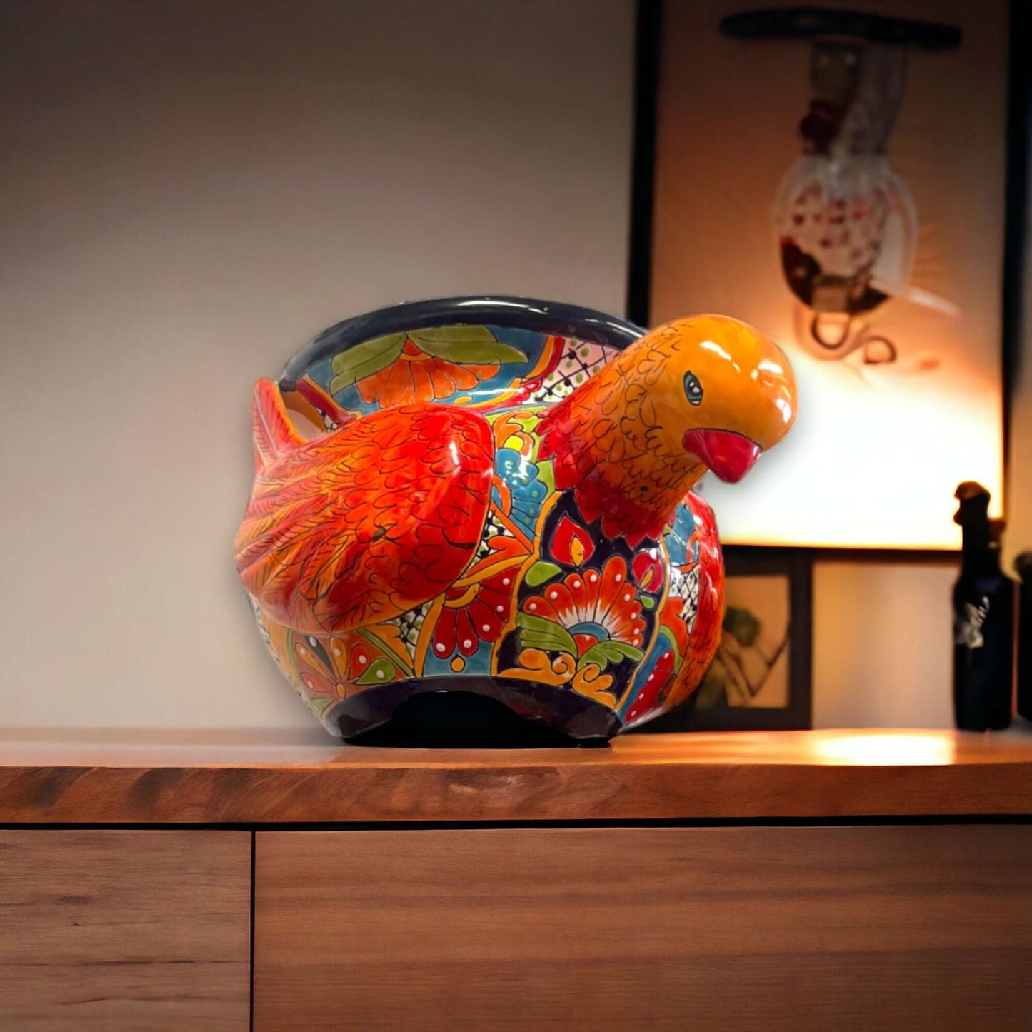 Talavera Pigeon Planter | Colorful Handcrafted Mexican Pottery