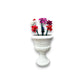 Talavera White Flower Pot | Handcrafted Mexican Ceramic Planter