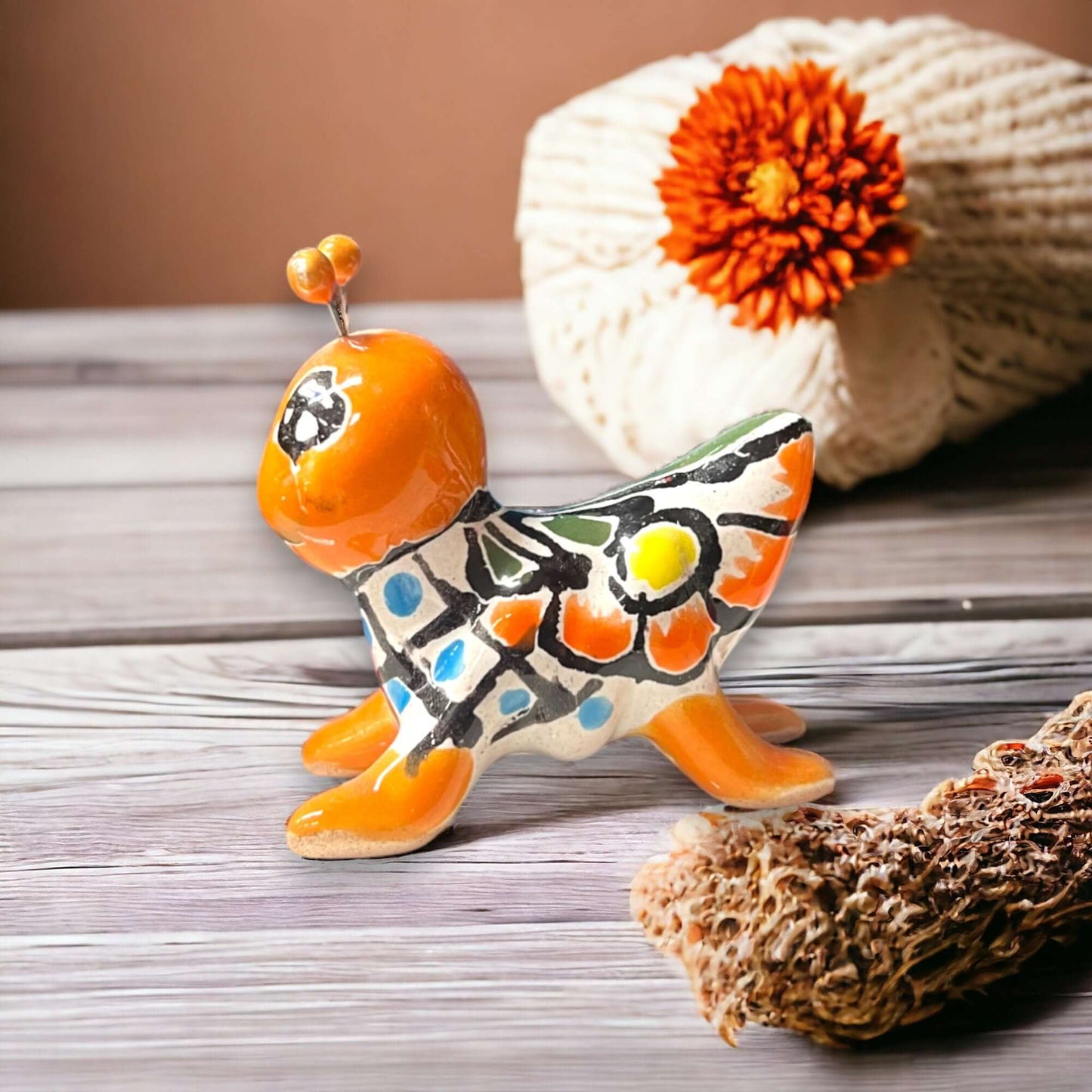 Vibrant Talavera Cricket Set of 2 | Mexican Folk Art