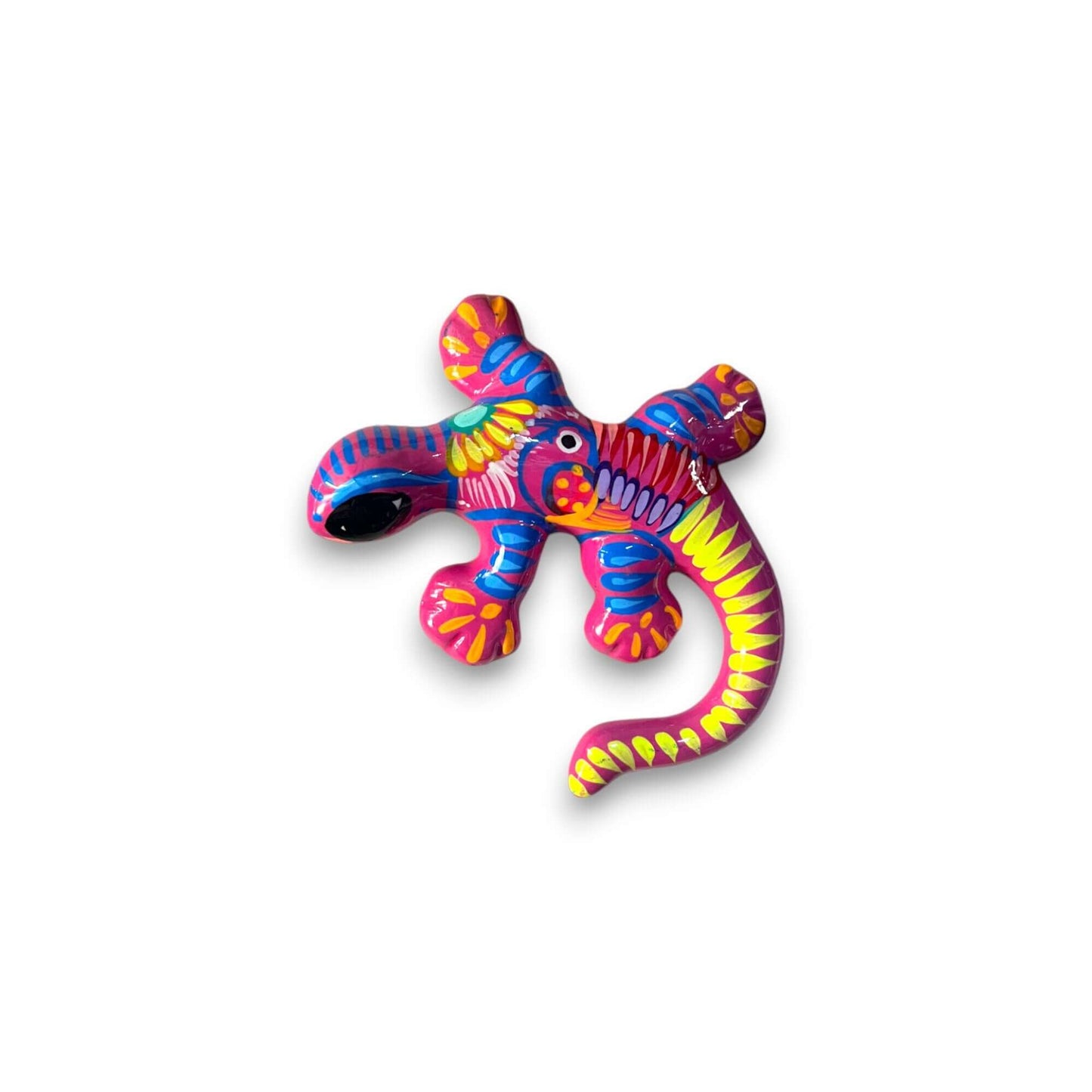 Talavera Lizard Figurine | Mexican Handcrafted Wall Decor