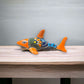 Vibrant Talavera Shark Figurine | Handcrafted Mexican Decor