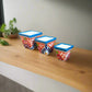 Square Talavera Planter Set | Colorful Mexican Mini Pots (Set of 3)
