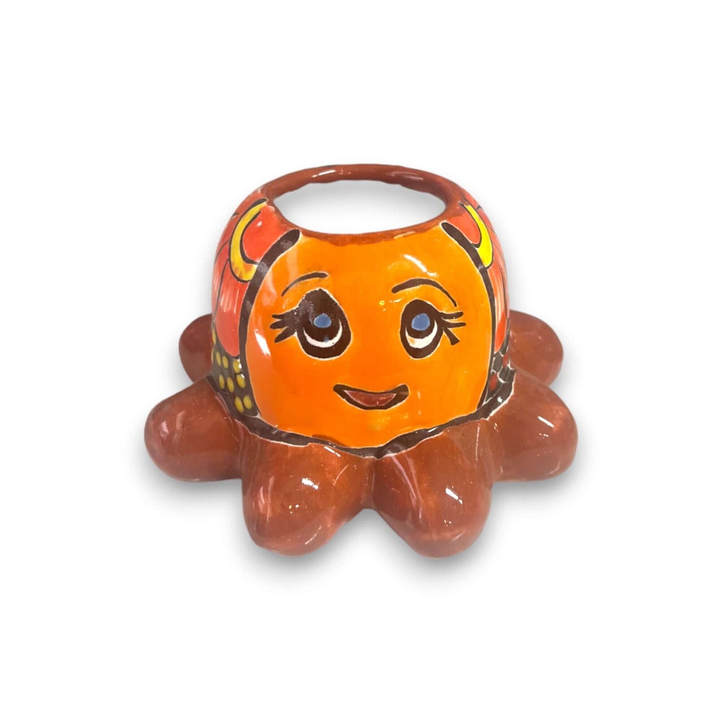 Talavera Octopus Succulent Planter | Hand-Painted Ceramic Pot