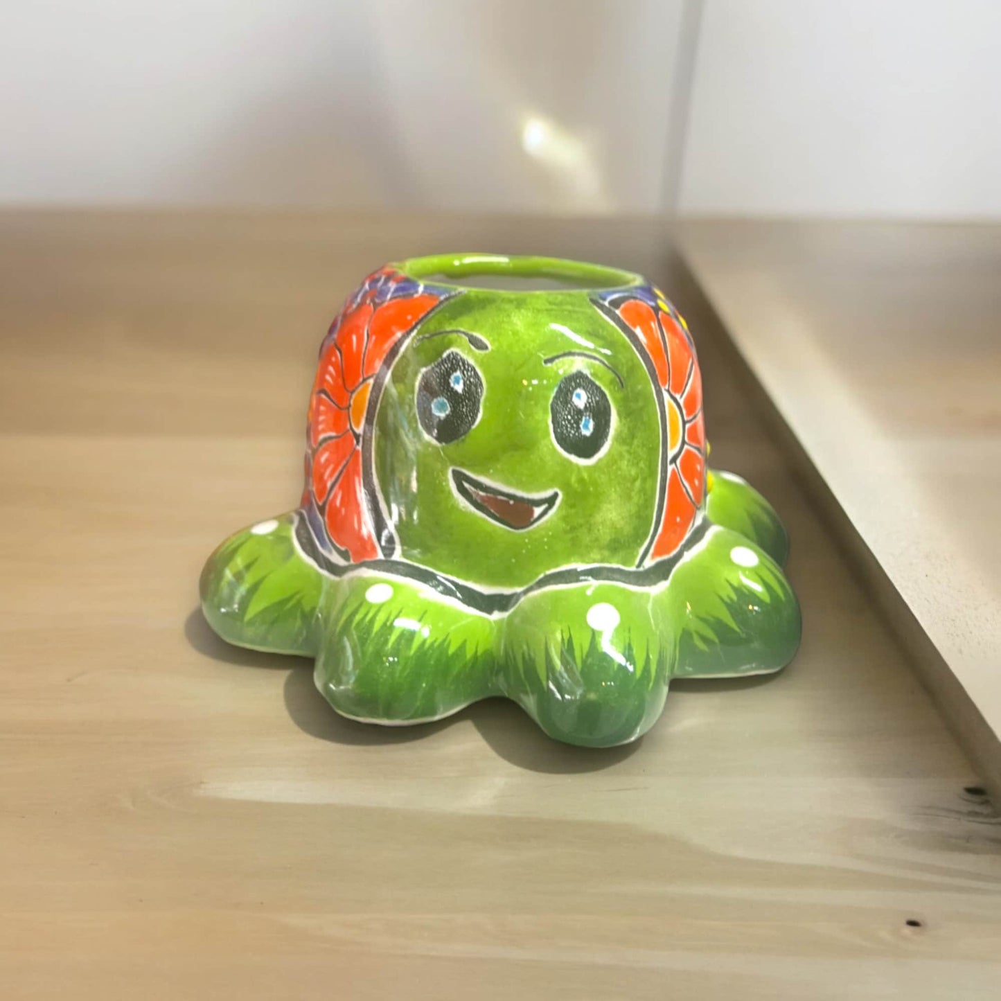 Talavera Octopus Succulent Planter | Hand-Painted Ceramic Pot