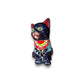 Talavera Cat Figurine | Hand-Painted Mexican Folk Art Home Decor