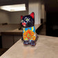 Talavera Cat Figurine | Hand-Painted Mexican Folk Art Home Decor