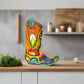 Talavera Boot Planter | Hand-Painted Mexican Flower Pot Art