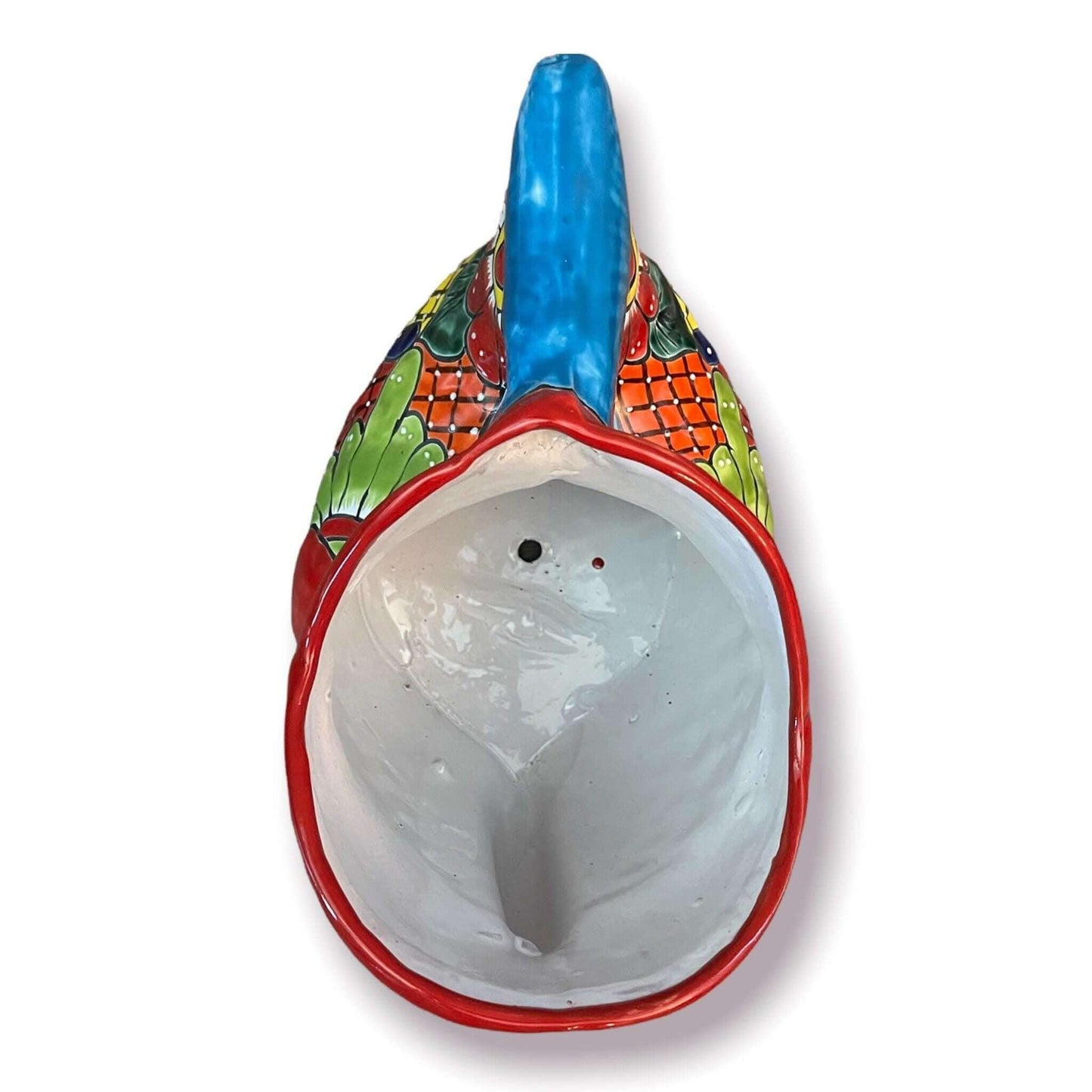 Rare XL Talavera Fish Planter | Hand-Painted Mexican Statue Pottery